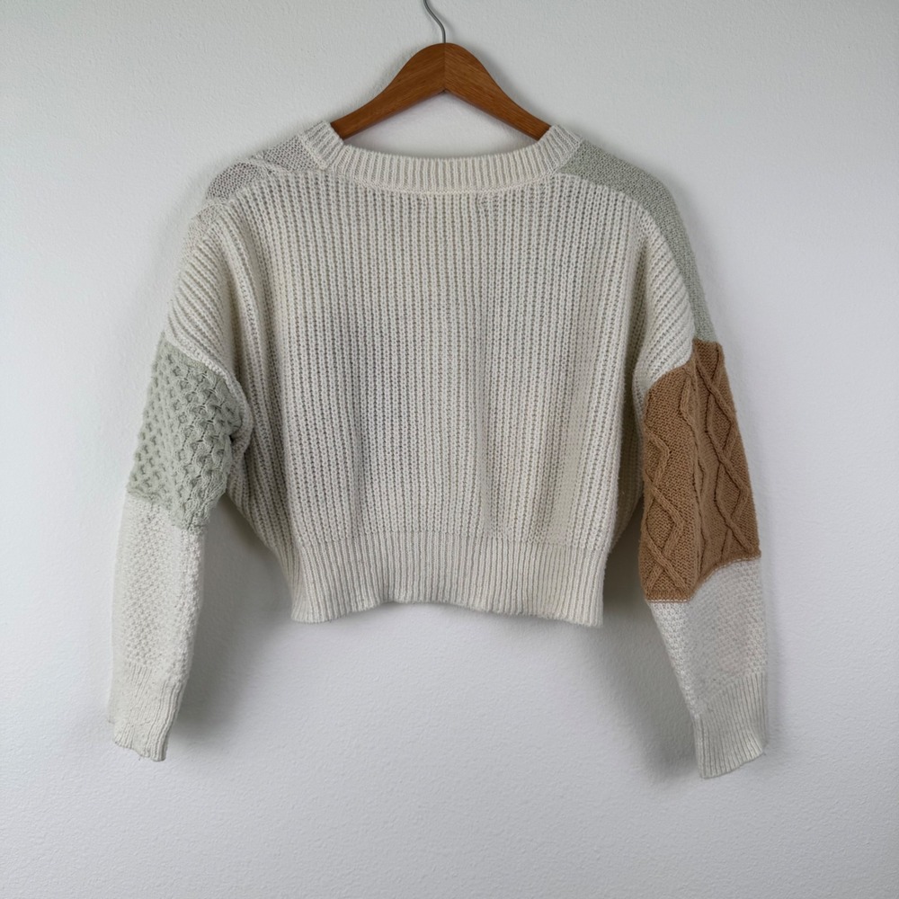 Altard State Patchwork Cardigan Women XS Multi Color Good Cottagecore Boho Knit - Picture 6 of 6